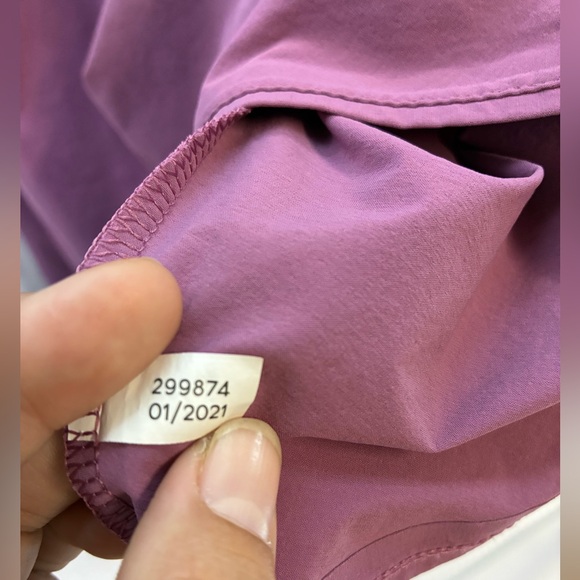 Outdoor Voices Exercise Dress. Racerback tennis dress w/pockets, Plum/Mauve, XL - Picture 10 of 16